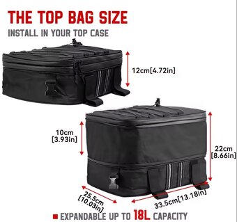 Sada 3ks tašek na moto kufry - 5