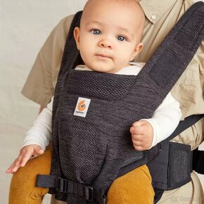 Ergobaby Aerloom Charcoal Black+slintáčky - 5