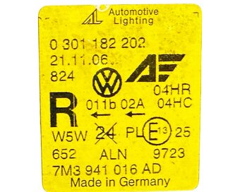 Pravý halogen světlo 7M3941016AH VW Sharan 7M r.v. 2007 - 5