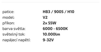 Led HB3 - 5