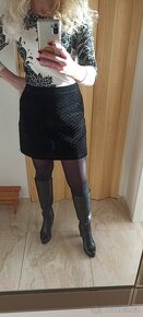 Sukně vel.38 černá semišová - 5
