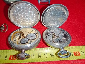 Kapesní hodinky OMEGA 4 ks funkční + náramkové vojenské hodi - 5