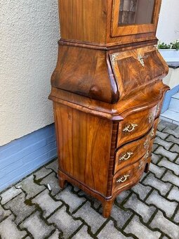 Barokní komoda s vitrínou - originál. - 5