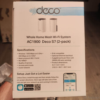 Designový WiFi Mesh systém TP-Link Deco S7 (2-pack) záruka - 5
