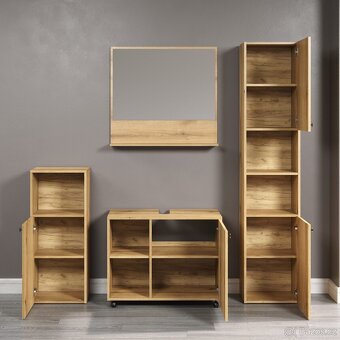 Nový stylový kvalitní 4-dílný koupelnový set - 5