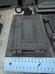 Litinová kamnová dvířka Jedna se o 5 kusů viz foto - 5