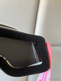 Lyžařské bryle, snowboardové bryle dámské růžovo bílé - 5