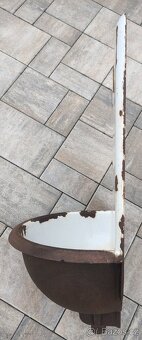 Starožitná výlevka litinová - 2 kohouty - 5