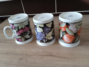 Retro porcelánové hrnky 3ks - ovoce - 5