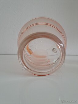 Art deco - džbán a sklenice - retro sklo - 5