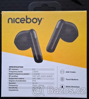 Niceboy HIVE Beans černá, sluchátka + bonus - 5