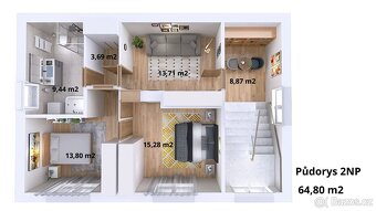 Prodej rodinného domu 130 m2, pozemek 693 m2, Veleň u Prahy - 5