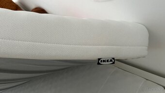 Rozkládací postel IKEA FLEKKE 80x200-160x200 +2 matrace - 5