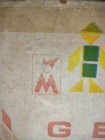 Retro hra, hračka, velká GEOMETRICKÁ MOZAIKA, poštovné 65.- - 5