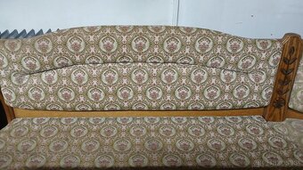 Masivní rohová lavice+2×masivní židle+rozkl.stůl - 5