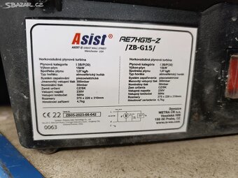 Horkovzdušná plynová turbína ASIST AE7HG15 / 15kW - 5