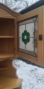 Rustikální masivní rohový příborník - 5