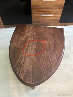 Odkladací stolík z mangového dreva - 5
