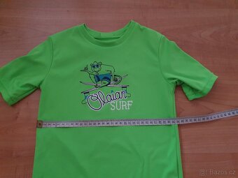 Olaian surf vodní tričko 110/116 zelené decathlon - 5
