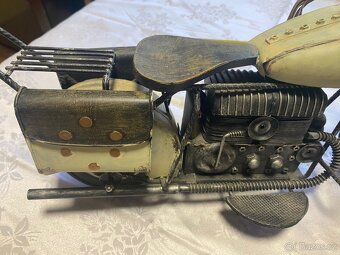 Kovový model motorky velký - 5