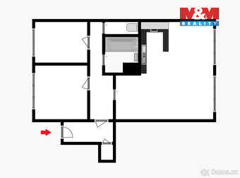 Pronájem bytu 3+kk, 63 m², Praha 9, ul. Jetřichovická - 5