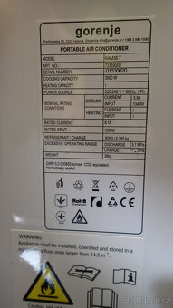 Mobilní klimatizace Gorenje KAM35T - 5