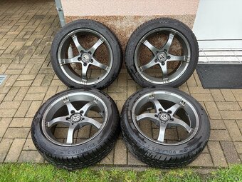 Alu 5x112 R17 7J zimní pneu Barum 205/50 - 5
