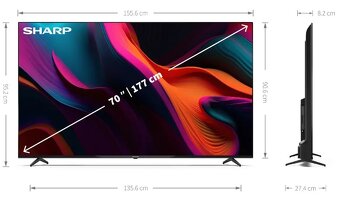LED SMART televize Sharp 70GL4260E (nová) - 5