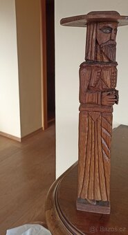 Stará vyřezávaná soška Krakonoše, výška 44cm - 5