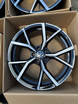 ORIGINÁL Alu Volkswagen ESTORIL R19, 5x112 - ZÁNOVNÍ, TOP - 5