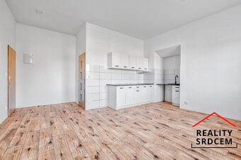 Pronájem nového bytu 1+kk, 29 m2 s parkováním a zahradou, Sk - 5