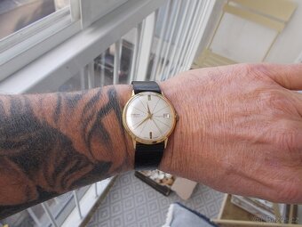 vzacne zlacene hodinky prim 17 jewels rok 1967 ala diplomat - 5