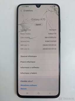 Samsung Galaxy A70 6/128 Black. Záruka 6 měsíců. - 5