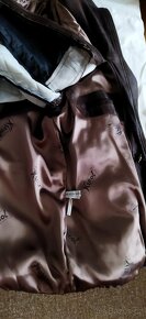 Pánská hnědá bunda z broušené kůže - 5