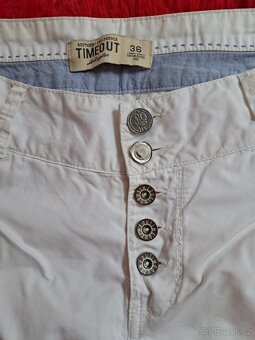 Dámské bílé kalhoty Timeout vel. 36 - 5