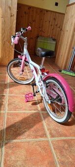 dětské dívčí růžové kolo btwin 16" - 5