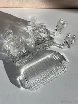 5 dílná sada flakónů a podtácku Bohemia Crystal - 5