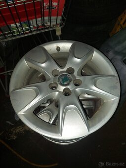 15"alu sada 5x100 orig. Škoda Roomster Fabia 2 - 5