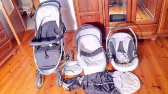 Kočárek 3v1 hluboká korba,sportovní sedačka,autosedacka - 5