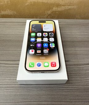 Apple iPhone 14 Pro 256GB zlatá, Top stav, baterie 100% - 5