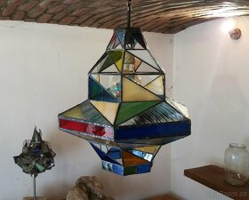 vitrážový lustr UFON - 5
