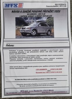 Posuvná přepážka MTX 9-30 / Kia Sorento - 5