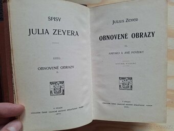 Julius Zeyer - knihy v polokožené vazbě, r.v. 1902 a 1906 - 5