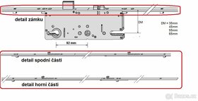 Lišta pro vícebodový dveřní zámek Maco Protect G-TS (92 mm) - 5
