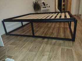 Kovová postel ,vyvyšená postel,masivní postel 160,180 x 200 - 5