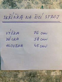 PRODÁM SKŘÍŇKU na šicí stroj - 5