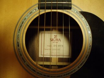 Prodám elektroakustiku Sigma Guitars DT-STE - 5