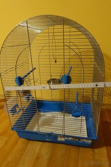 Klec pro ptáky s příslušenstvím – výška 55 cm, šířka 42 cm - 5