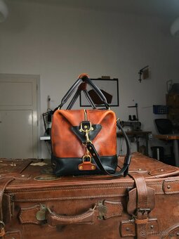 Kožená cestovní taška " duffle bag" - 5