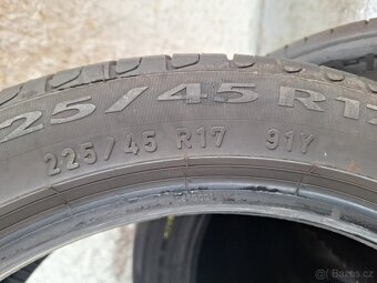 Prodám letní pneu 225/45/17 Pirelli - 5